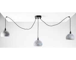 lampa wisząca Pająk 3LP beton/czarny