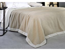 Narzuta kaszmirowa Blanc Des Vosges Lima Beige