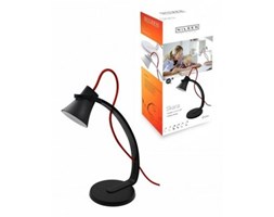 Lampka biurkowa LED SKARA czarno-czerwona NILSEN -