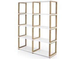Regał Art 2x4 biały