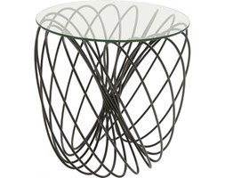 Stolik kawowy Wire Ball I blat szklany