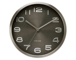 Zegar ścienny Maxie Steel Black, 29 cm - KARLSSON - DECOSALON - Zakupy bez ryzyka