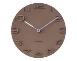Zegar ścienny On The Edge Brown, 42 cm - KARLSSON - DECOSALON - Zakupy bez ryzyka