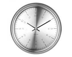 Zegar ścienny Nautical Stainless Steel, srebrny, 30 cm - KARLSSON - DECOSALON - Zakupy bez ryzyka