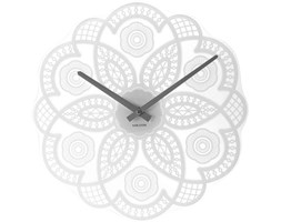 Zegar ścienny Lace Cut Out White - KARLSSON - DECOSALON - Zakupy bez ryzyka