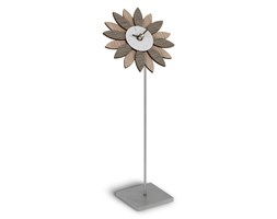 Zegar stołowy Exilis 802 GRA, szary - INCANTESIMO DESIGN - DECOSALON - Zakupy bez ryzyka