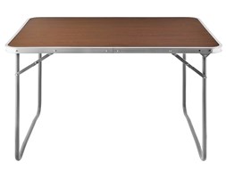 ALUMINIOWY BRĄZOWY SKŁADANY STOLIK TURYSTYCZNY MDF