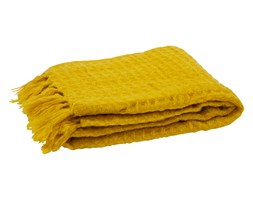 Pled Waffle, kolor ochra, rozm. 130x170cm