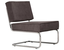 Krzesło Lounge RIDGE RIB szare