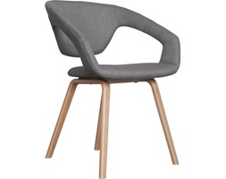 Fotel FLEXBACK naturalny/jasny szary
