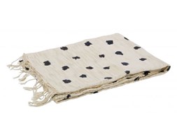 Pled bawełniany w niebieskie kropki 130x170