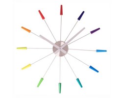 Zegar ścienny Plug Inn Color - NEXTIME - DECOSALON - Zakupy bez ryzyka