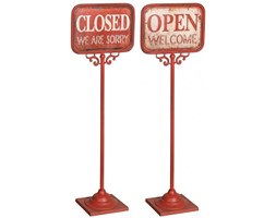 Stojak Belldeco Retro - OPEN / CLOSED