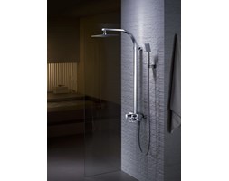 Blue Water Hugo zestaw kabinowo-wannowy natynkowy chrom HUG-ZKWN.600C