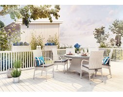 Meble ogrodowe RONDO ø130 Royal White