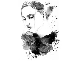 ILUSTRACJA BLACK 50X70