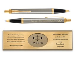 Długopis Parker IM Brushed Metal GT GRAWER i ETUI