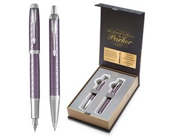 Zestaw Parker Pióro Długopis IM Dark Violet GRAWER