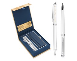 Zestaw Długopis Etui WATERMAN Hemisphere Biały CT