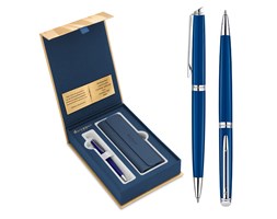 Zestaw Długopis Etui WATERMAN Hemisphere Blue CT