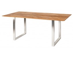 Signu Design Stół dębowy lub z orzecha amerykańskiego Vivus Steel