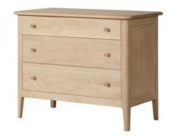 Signu Design Komoda dębowa 3 szuflady Harrison