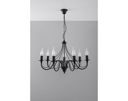 Żyrandol Sollux Lighting Minerwa 7 BK SL.0219
