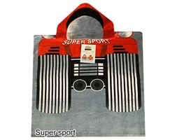 RĘCZNIK Z KAPTURKIEM DLA DZIECI, PONCHO