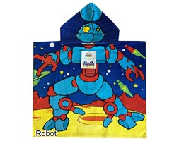 RĘCZNIK Z KAPTURKIEM DLA DZIECI, PONCHO