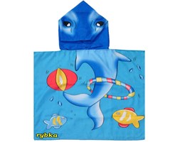 RĘCZNIK Z KAPTURKIEM DLA DZIECI, PONCHO