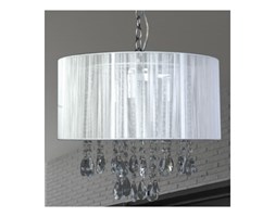 Żyrandol LAMPA wisząca ESSENCE L9262/3P Italux abażurowa OPRAWA glamour kryształki crystal mgła organza biała
