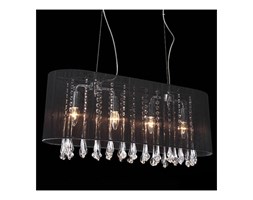 Żyrandol LAMPA wisząca ISLA MDM1870-4 BL Italux abażurowa OPRAWA kryształowa ZWIS glamour crystal czarny