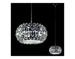 Wisząca LAMPA glamour MONDE P0109-03G-F4AC Italux halogenowa OPRAWA zwis z kryształkami crystal chrom przezroczysty