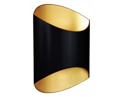 Kinkiet LAMPA ścienna SECTION 1005-B/G Zumaline OPRAWA metalowa czarny złoty