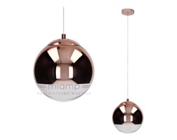 LAMPA wisząca GINO 5801113 BriTop szklana OPRAWA ZWIS kula ball miedziana