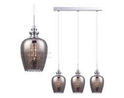 LAMPA wisząca PIRITA A CR MDM2286/3A Italux szklana OPRAWA glamour LISTWA crystal ZWIS chrom dymny