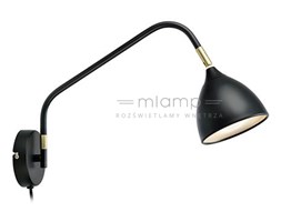 Kinkiet LAMPA ścienna VALENCIA 106081 Markslojd metalowa OPRAWA regulowana czarna