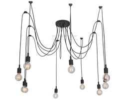 LAMPA wisząca SOLETO LP-90082/10P Light Prestige metalowa OPRAWA industrialny zwis kable spider pająk czarny