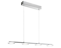 LAMPA wisząca CARTAMA 94245 Eglo metalowa OPRAWA minimalistyczna listwa LED 18W okrągły chrom