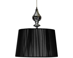 Klasyczna LAMPA wisząca GILLENIA 31-21437 Candellux abażurowa OPRAWA do sypialni ZWIS czarny