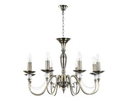 Klasyczna LAMPA wisząca GARDA 5790711 Britop świecznikowa OPRAWA zwis ŻYRANDOL metalowy mosiądz