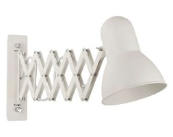 Ścienna LAMPA vintage HARMONY 6868 Nowodvorski metalowa OPRAWA na wysięgniku KINKIET regulowany harmonijka biała