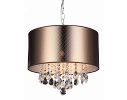 Wisząca LAMPA glamour MOTAN MDM2047/3 Italux okrągła OPRAWA zwis z kryształkami crystal brązowy