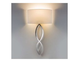 Kinkiet LAMPA ścienna CASERTA 7371+4135 Astro abażurowa OPRAWA chrom biała
