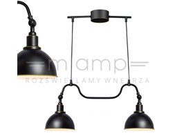 Industrialna LAMPA wisząca EKELUND 104635 Markslojd metalowa OPRAWA retro ZWIS kopuły czarne