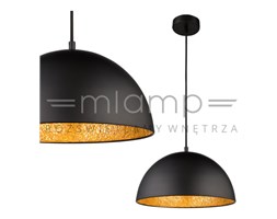 LAMPA wisząca OKKO 15166S Globo metalowa OPRAWA zwis kopuła mozaika czarna złota