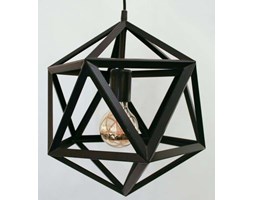 Industrialna LAMPA wisząca EMBLETON 49761 Eglo metalowa OPRAWA druciany ZWIS klatka bryła czarna
