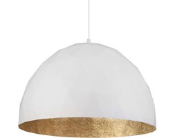 Minimalistyczna LAMPA wisząca DIAMENT L 31369 Sigma kopuła OPRAWA zwis biała złota