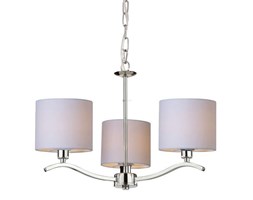 LAMPA wisząca CARMEN RLD94103-3 Zumaline żyrandol OPRAWA chrom ecru