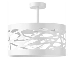 Plafon LAMPA sufitowa FREZ 31234 Sigma ażurowa OPRAWA metalowa z wycięciami biała